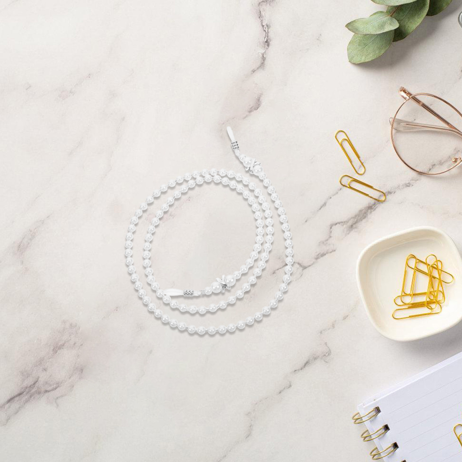 Mask Chain Holder - İnci Gözlük Zinciri Boncuklu Kaymaz Gözlük