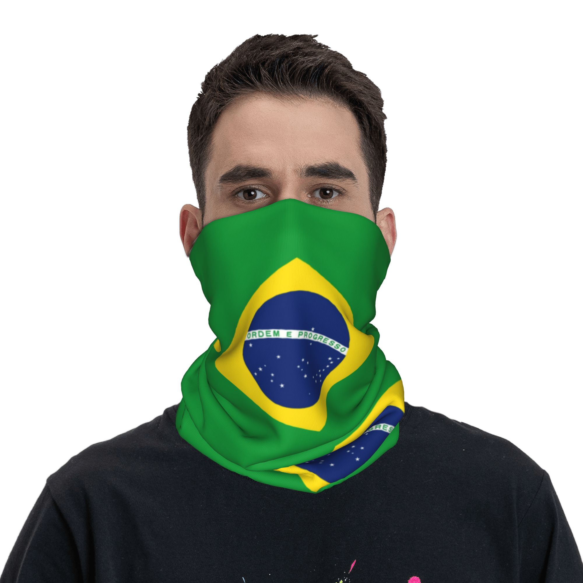 Özel Brezilya Bayrağı Bandana  - Neck Gaiter Face Cover incelemesi ve fiyatı