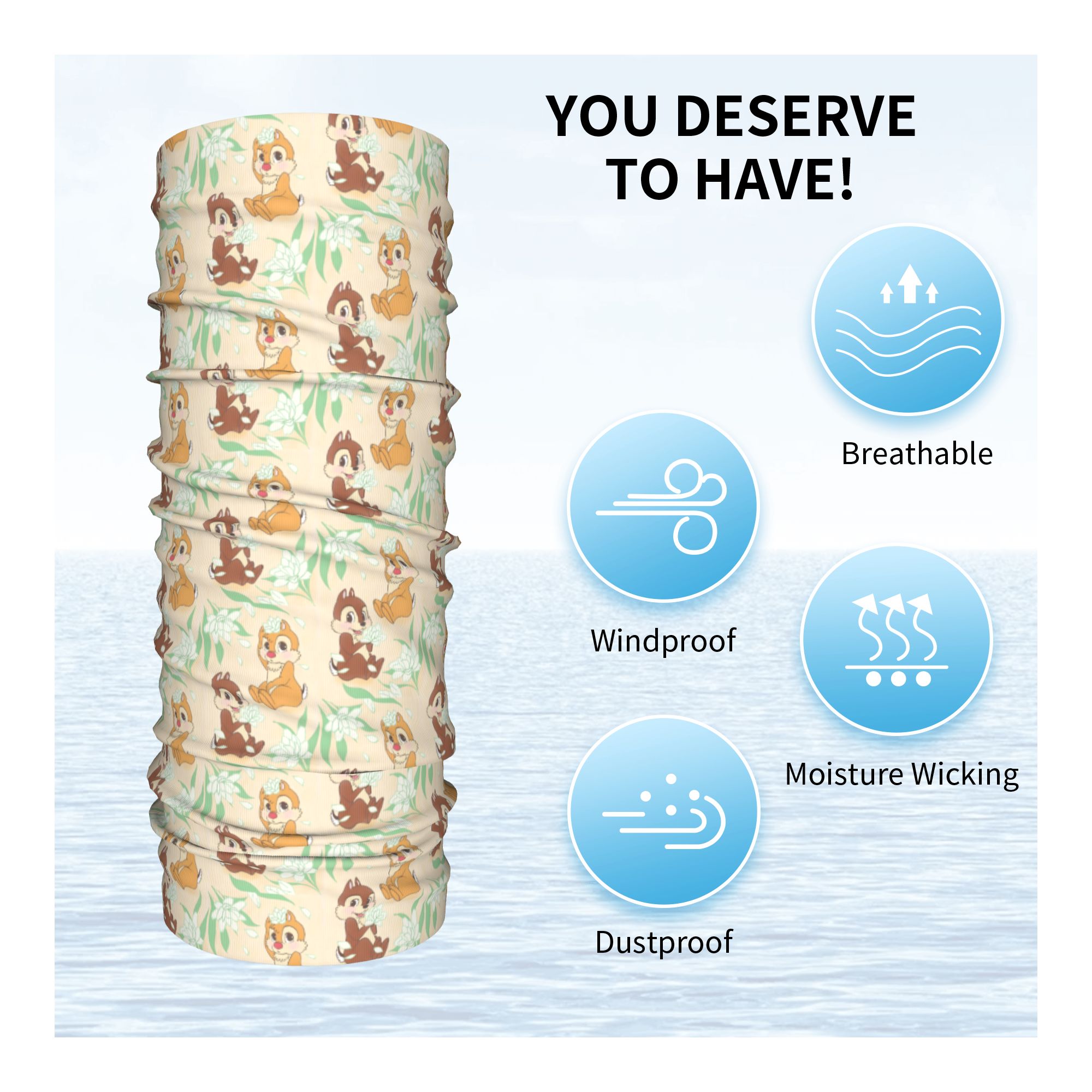 Özel Sevimli C-Chip Ve D-Dale  - Neck Gaiter Face Cover incelemesi ve fiyatı